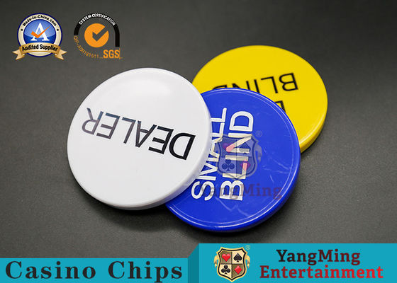 Melamine Casino Game Accessories Three Piece Set Poker Dealer Button