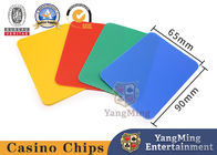 Waterproof PVC Plastic Casino Game Accessories Four Color Solitaire Card