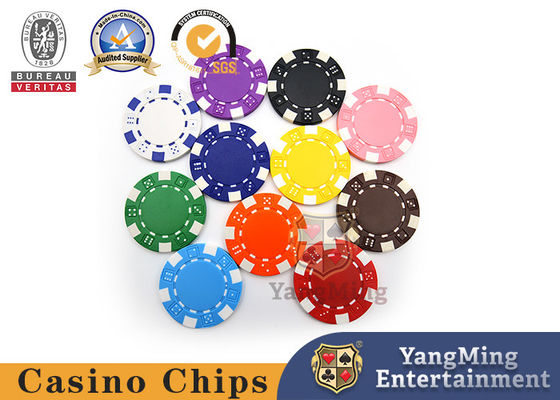 Roulette Wheel Plastic Casino Chips Logo Customization Bright Color