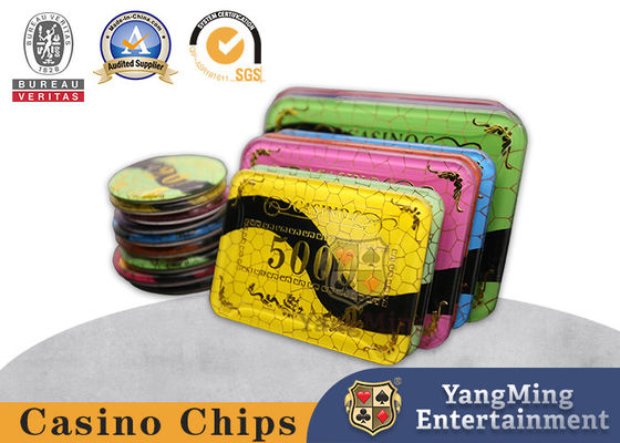 45mm Acrylic  Bronzing Collectible Casino Chips For Cash Club