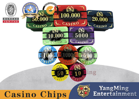 Buy 45mm Texas Game Jackpot  Acrylic  Personalised  Casino Poker Chip Set online manufacture