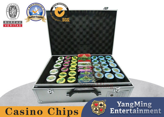 Buy Acrylic Three Layer Gold Stamping Chip Set 760 Combination Poker Table Game Chips online manufacture
