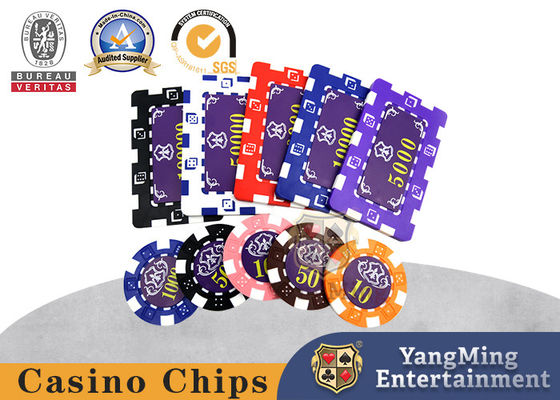 Buy Special Clay Iron Core ABS Casino Chip Set With Box For Chess Room online manufacture
