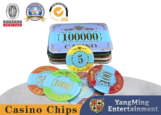 15g  weight High Temperature Bronzing Luxury Bulk Poker Chips