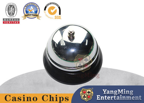 Buy Chrome Finsh Metal Construction Loud Clear Casino  Poker Table Desk Call Ring online manufacture