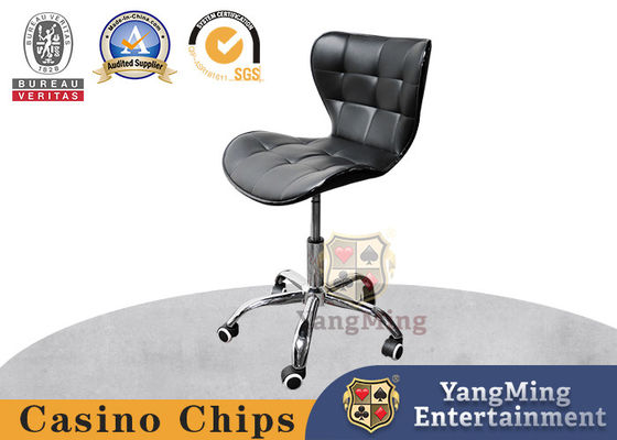 Korean Style Simple Stainless Steel Pulley Lifting Casino Baccarat Chair Robust Design