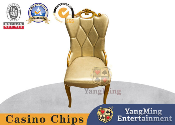 Imitation Leather  Luxury Oak Poker Table Chairs Korean Style  For Casino Club