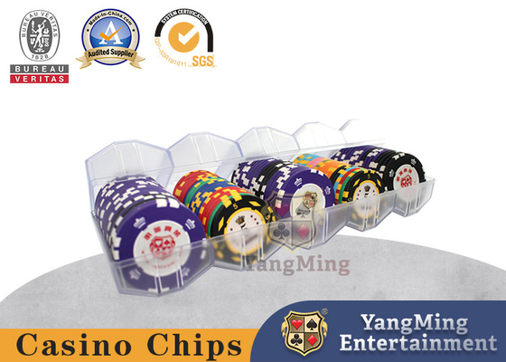 Fully Matte Customized 100 Pieces 45mm Round Casino Chip Tray