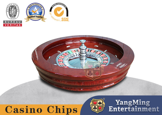 Buy Deluxe Wooden Roulette Wheel Set-Red/Brown Mahogany with Double-Zero Layout, Casino Grade Precision Bearings online manufacture