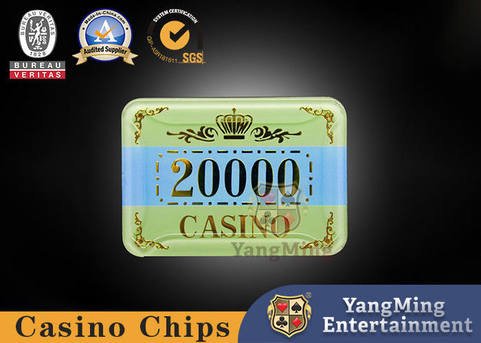 Qualidade Pôquer anticontrafacção UV de cristal Chips Can Be Customized do acrílico da tabela da bacará do casino fábrica