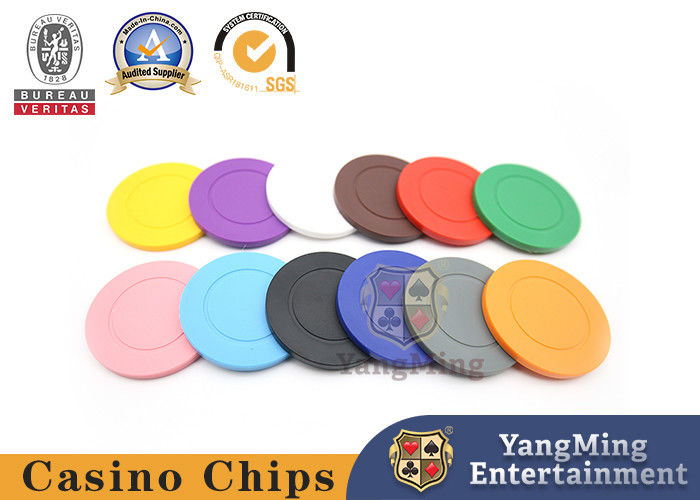 Quality Texas Roulette Casino Table 4g ABS Plastic Poker Chips With No Denomination factory