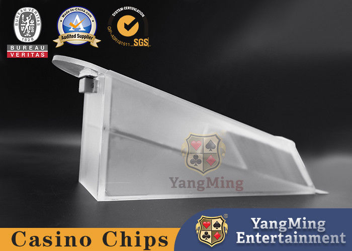 คุณภาพ 8 Deck Frosted อะคริลิกโต๊ะโป๊กเกอร์ตัวแทนจำหน่ายบัตรรองเท้าโปร่งแสง โรงงาน