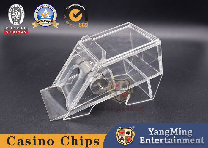 คุณภาพ รองเท้าตัวแทนจำหน่ายบัตรอะคริลิคใส 2 คู่ Niuniu Texas Black Jack Poker Table Game โรงงาน