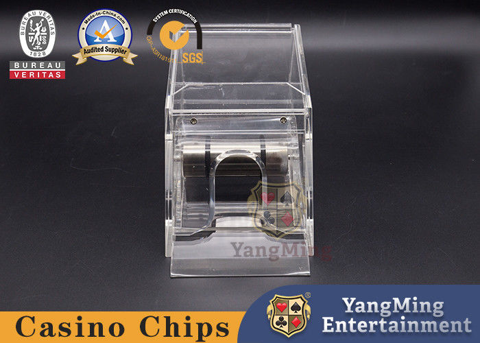 คุณภาพ รองเท้าตัวแทนจำหน่ายบัตรอะคริลิคใส 2 คู่ Niuniu Texas Black Jack Poker Table Game โรงงาน