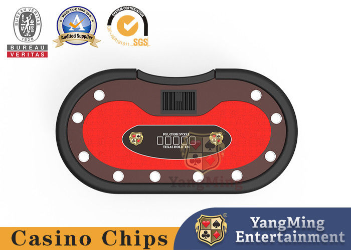 品質 カスタマイズされた純木のカジノの火かき棒のテーブルのトラは8プレーヤーを形づけた 工場