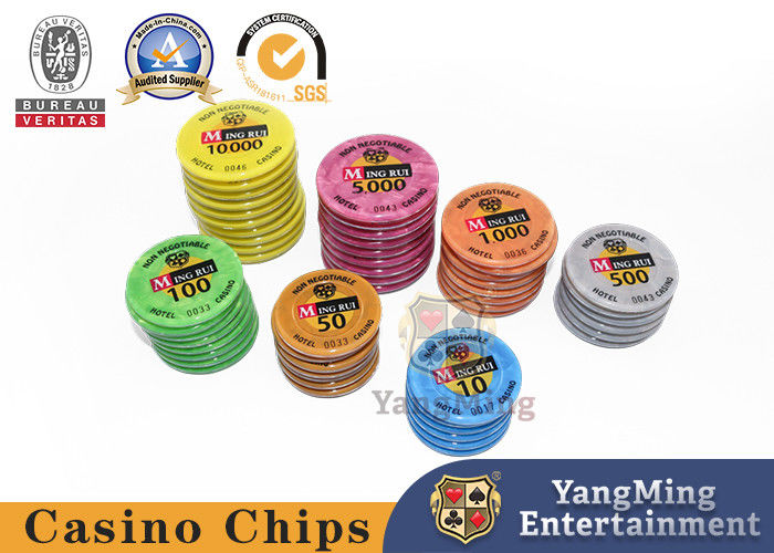 Kualitas RFID Poker Akrilik Casino Chip Personalisasi Baccarat Game Meja pabrik