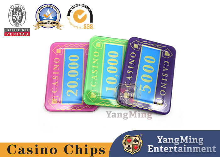 Kalite Baccarat Akrilik Kristal Kumar Fiş Seti 45mm fabrika