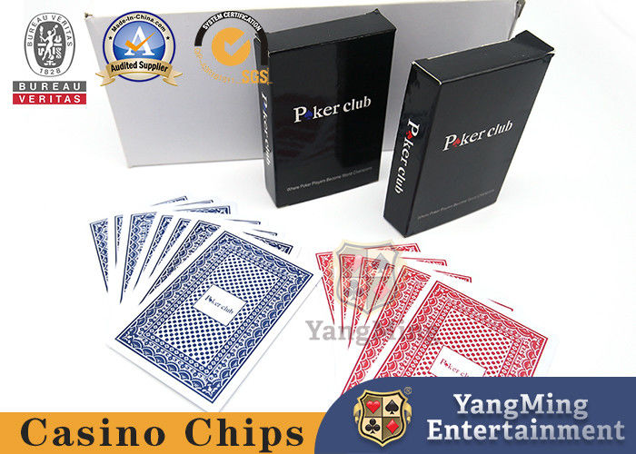 Qualità Carta esclusiva di Texas Poker Table Game Plastic del casinò rosso e blu della carta di plastica impermeabile della mazza fabbrica