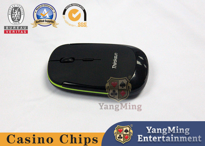 Quality Black Wireless Mouse Lightweight Portable Stylish Luxurious For Casino Tables factory