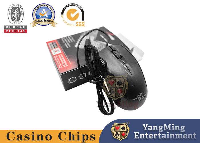 Quality Classic Black USB Interface Silent Mouse For Baccarat Games Poker Tables And Countertops factory