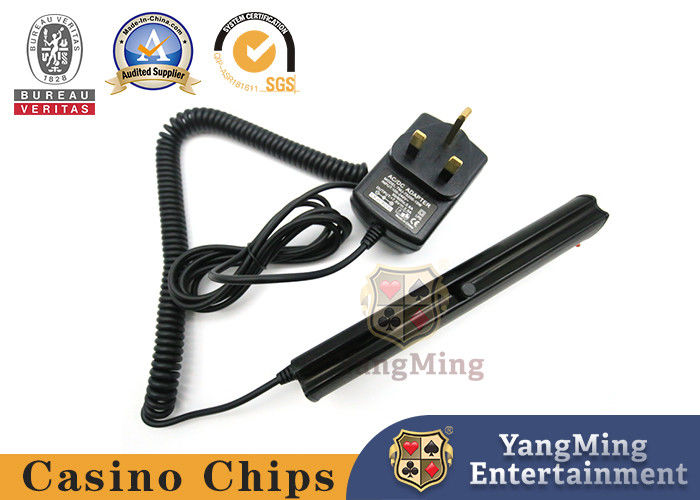 Kalite Hepsi Black Metal Portable UV Purple Light Poker Casino Chip Coin Doğrulayıcı fabrika