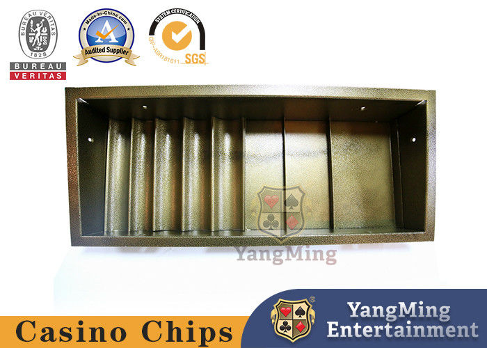 Quality Single Layer Casino Chip Tray Iron Lock Round Code Square Code Combination For Domestic Metal Poker Float factory