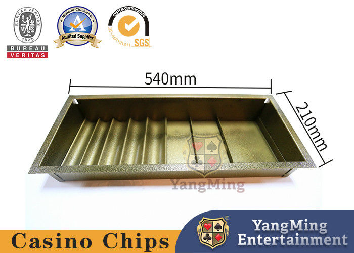 Quality Single Layer Casino Chip Tray Iron Lock Round Code Square Code Combination For Domestic Metal Poker Float factory