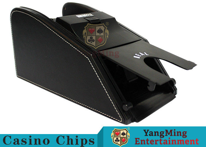 คุณภาพ อัจฉริยะอัตโนมัติแจ็คสีดำรองเท้าสำหรับการพนันไพ่บาคาร่าตัวแทนจำหน่ายบัตร Shuffler ส่งบัตร โรงงาน