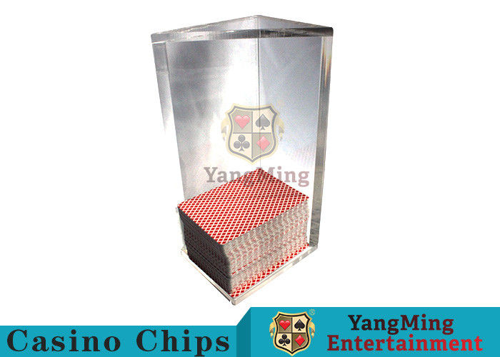 250g Triangle 6 Deck Card Holder High Capacity With Special Acrylic Material