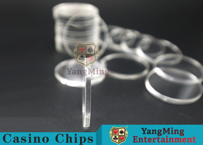 Quality Acrylic Plastic Separate Customized Poker Chips For Gambling Dedicated Using factory
