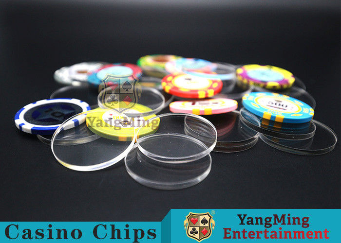 Acrylic Plastic Separate Customized Poker Chips For Gambling Dedicated Using