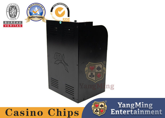 Qualité Machine à mélanger les cartes de casino résistante à l'usure Black Metal Texas Hold'Em huit decks de cartes de poker Casino mélangeur automatique de cartes usine