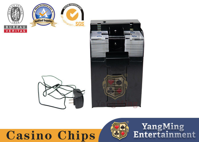 Qualità Macchina elettrica personalizzata per mescolare le carte nere 8 coppie Texas Hold'Em Poker Card Shuffler fabbrica
