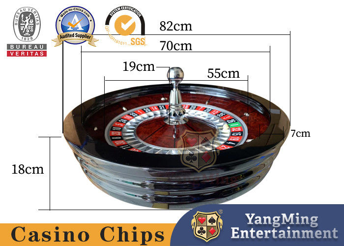 Qualità Gioco da tavolo di poker su misura a mano di roulette manuale americana Diametro di legno massello 82 cm fabbrica