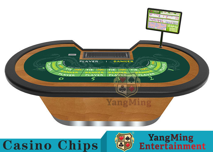 Qualità Baccarat Standard Fod Poker Table per 9 giocatori 80 pollici Baccarat Poker Table con sublimazione termica stampa personalizzata fabbrica