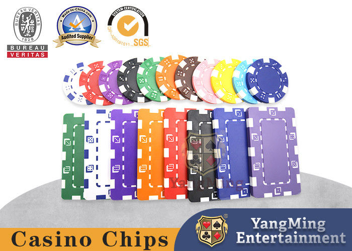 Quality 11.5g Brand New Multi-color Chips ABS Plastic Texas Baccarat Casino Customized factory