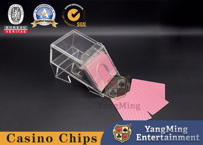 গুণ নতুন ক্লিয়ার এক্রাইলিক পোকার শফলার এবং পোকার কার্ড ডিলিং জুতোর দড়ি Baccarat সিস্টেম কারখানা