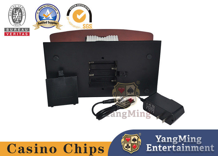 Quality Wood-Colored 2 Deck Of Playing Cards Dual-Purpose Gambing Universal Poker Shuffler factory