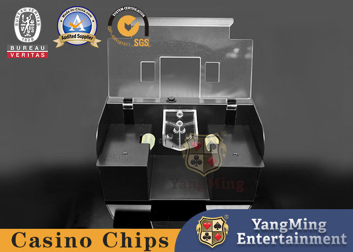 Jakość Black Metal Iron Poker Shuffler 2 zestawy Automatic Design Texas Baccarat Poker Shuffler fabryka