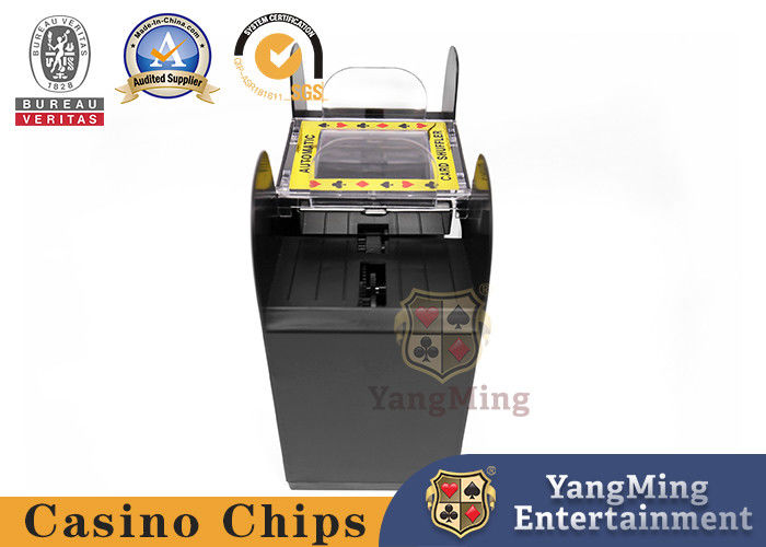 Quality Baccarat Texas Poker Shuffle Machine 4 Pairs Black Plastic Casino Card Shuffle Machine factory