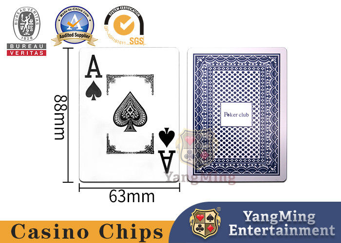 Jakość PVC Plastik Duży nadruk 280 g / m2 Czarna skrzynka Poker Karty do gry w pokera w Teksasie fabryka