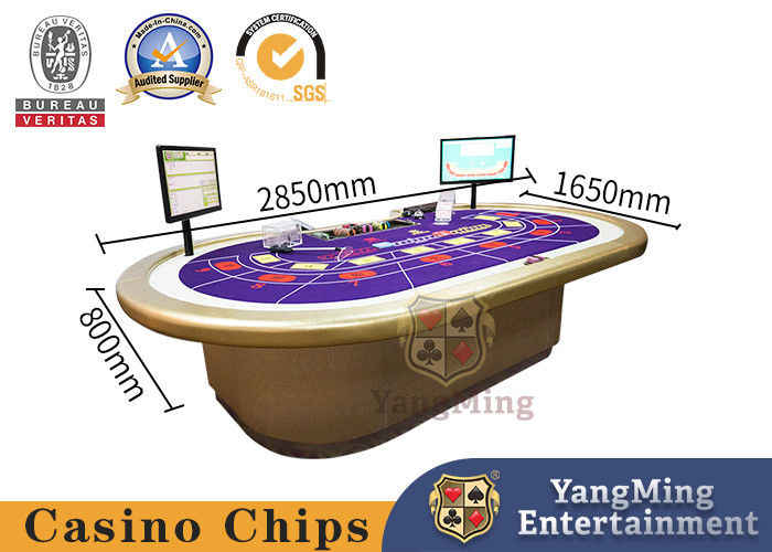Qualité Le jeu de Chip Table Poker Table Cloth de tisonnier de baccara de RFID peut être conçu et adapté aux besoins du client usine