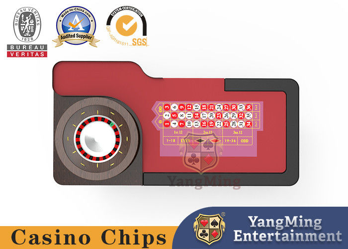 Qualidade Roleta de madeira maciça 10 jogadores Poker Mesa de jogo Padrão personalizado Pés em forma de H fábrica