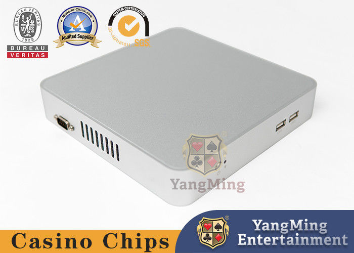 Quality Silver Mini Computer Console Poker Casino Table Accessories Baccarat Game System Host factory