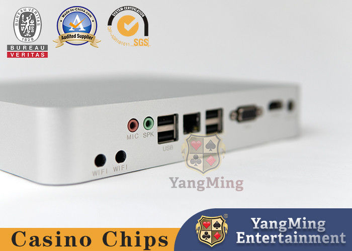 Quality Silver Mini Computer Console Poker Casino Table Accessories Baccarat Game System Host factory