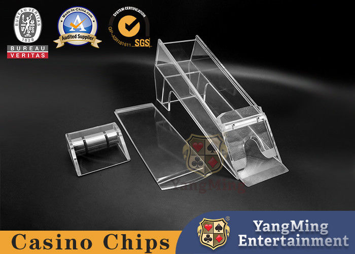 Qualität Vollständig transparente Baccarat Casino Dealer 8 Paare Poker Casino Tischhändler Schuhe Fabrik