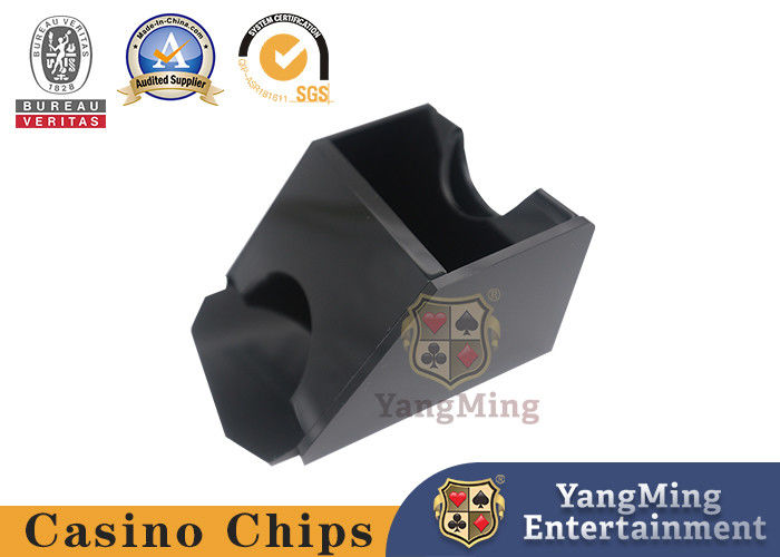 Calidad Todos Negro Acrílico Casino Mesa Negro Jack Niuniu 1 Deck Mesa de póquer Escritorio Distribuidor de cartas fábrica