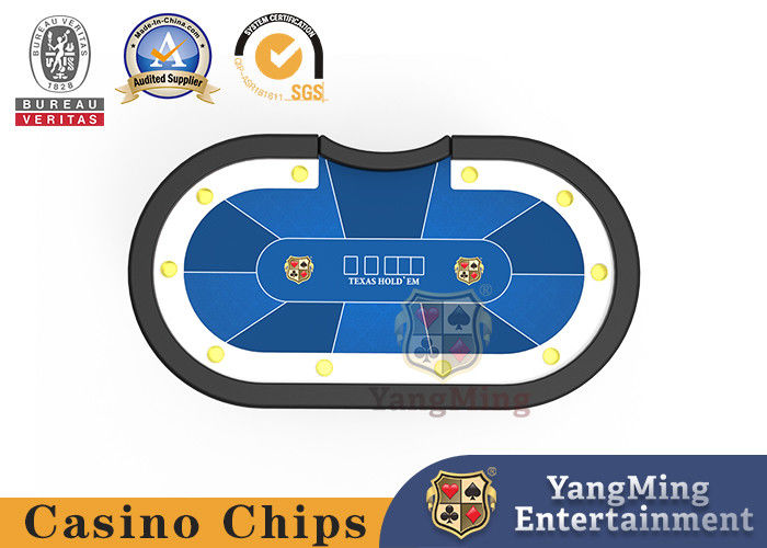 Qualità Tavolo da torneo di poker disegno personalizzato Texas gambe a forma di H tavola di legno massello tavolo da casinò fabbrica