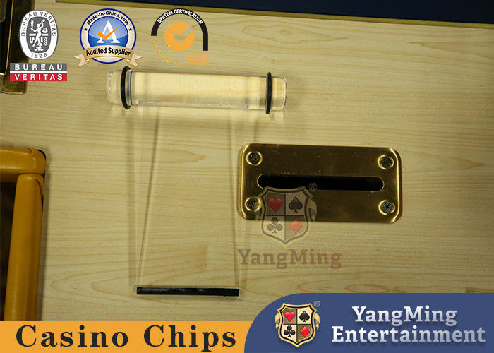 Qualität Transparent Acryl Gewinnbrett Baccarat Roulette Poker Tisch Abfallkarte Trinkgeldbox Fabrik