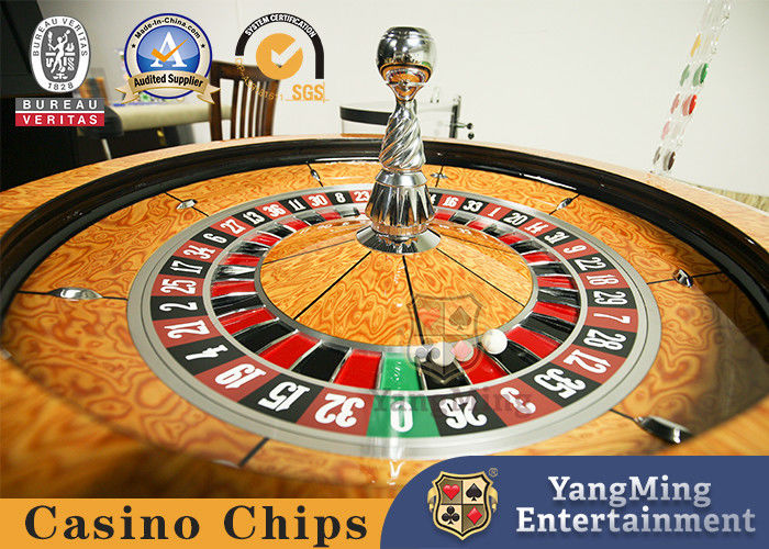 Jakość Międzynarodowy Klub Kasynowy 32 cali Koło Ruletki Masywny drewniany gramofon z kulą z żywicy fabryka